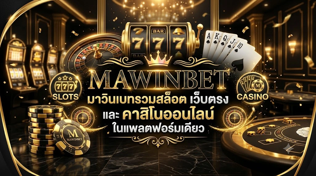 MAWINBET มาวินเบท รวมสล็อต เว็บตรง และคาสิโนออนไลน์ในแพลตฟอร์มเดียว